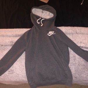 gray nike hoodie